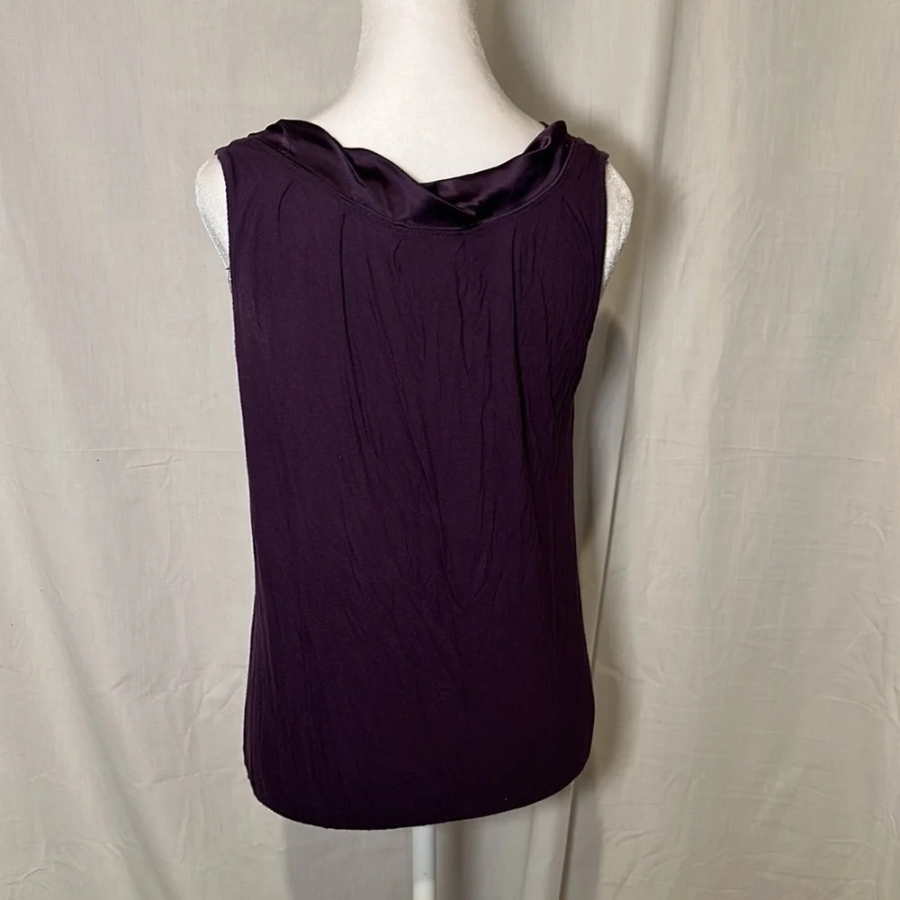 purple sleeveless Apostrophe top size medium - Picture 2 of 3